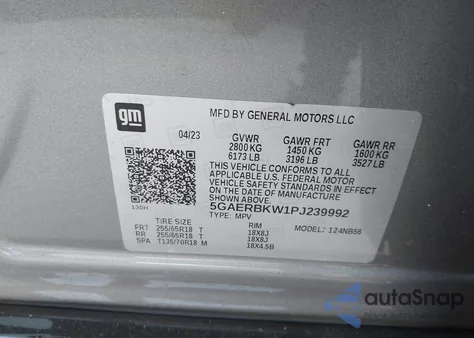 2023 Buick Enclave Essence Fwd z USA, uszkodzony, nr VIN 5GAERBKW1PJ239992